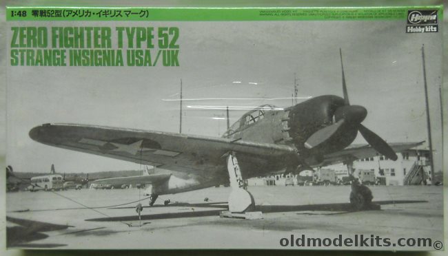 Hasegawa 1/48 Mitsubishi A6M5 Zero Fighter Type 52 - Strange Insignia USA / UK, SP10 plastic model kit